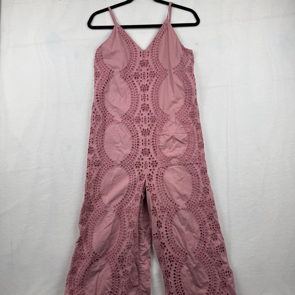Muche & Muchette Crochet Eyelet Jumpsuit Spaghetti‎ Strap Boho Festival Romper